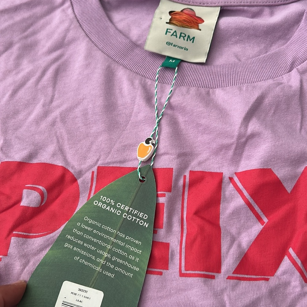 FARM Rio Lilac Peixe Fish Graphic T-Shirt - Picture 6 of 11